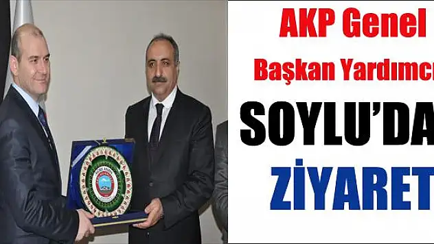 Genel Başkan Yardımcısı Soylu Ağrı Belediyesi Ziyaret Etti