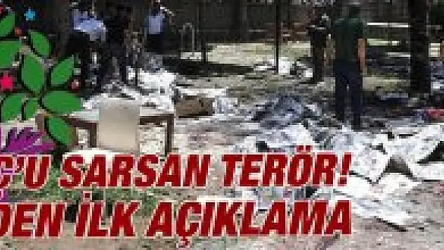 Patlama sonrası HDP'den ilk açıklama
