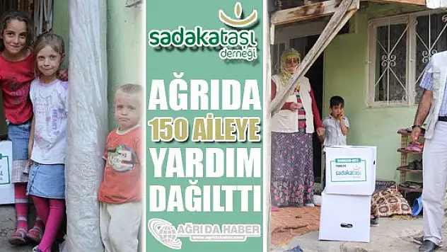 Sadakataşı Derneği  Ağrı'da 150 Aileye Yardım Dağıttı