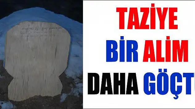 Ağrımız büyük bir değeri kaybetti