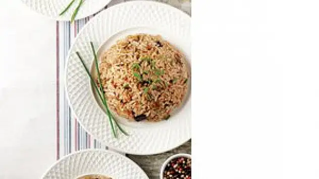Patlıcanlı pilav