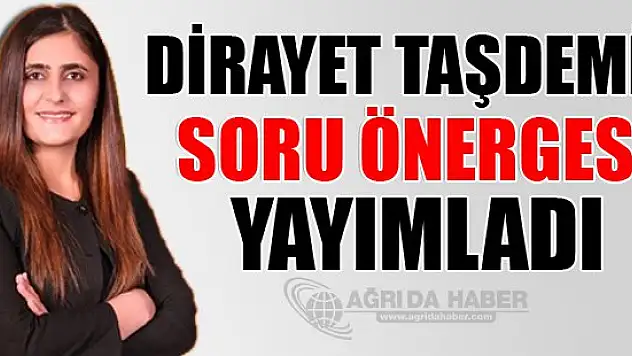 Dirayet Taşdemir Soru Bildirgesi Yayımladı