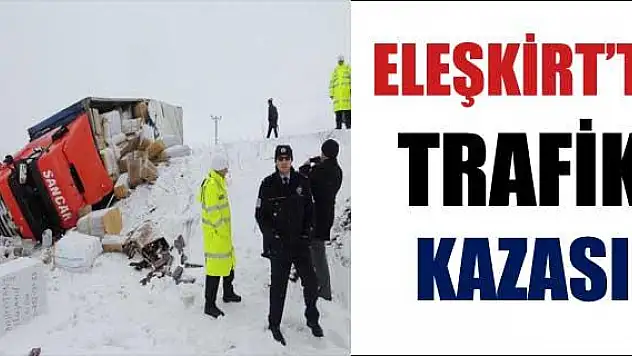 Tır Şarampole Yuvarlandı: 1 Yaralı