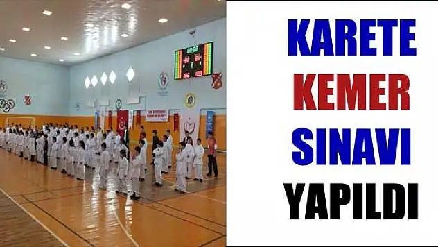 AĞRIDA KARATE KEMER SINAVI YAPILDI