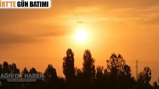 Eleşkirt'te gün batımı