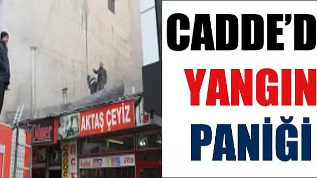 Cumhuriyet Caddesinde Yangın Paniği