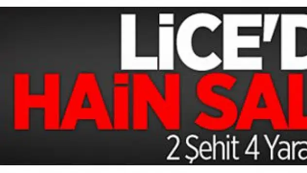 Lice'de Hain Saldırı: 2 Şehit, 4 Yaralı