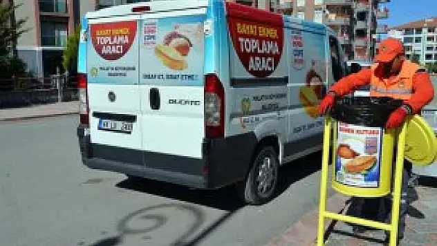 Malatya'da yürütülen bayat ekmek toplama çalışması