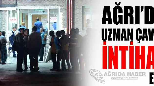 Ağrı'da Uzman Çavuş İntihar Etti