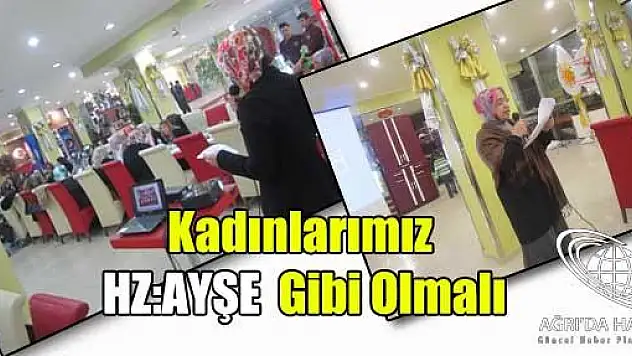 Eğitim-Bir-Senli kadınlardan yemekli toplantı: Hz.Aişe modelimiz olmalı
