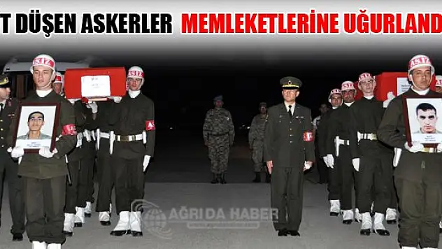 Saldırıda şehit düşen 2 asker memleketlerine uğurlandı
