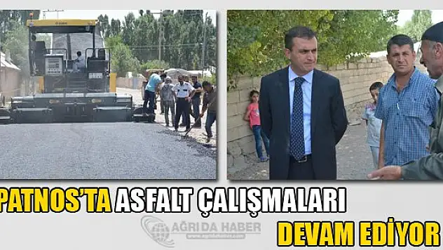 Patnos'ta Asfalt Çalışmaları Devam ediyor