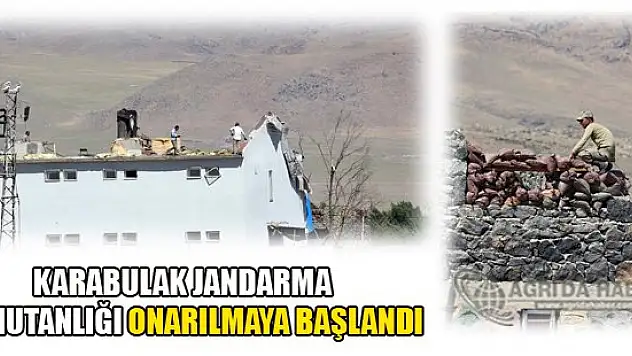Karabulak Jandarma Karakolu onarılmaya başlandı.