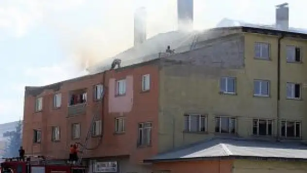 Erzurum'da fabrika yangını