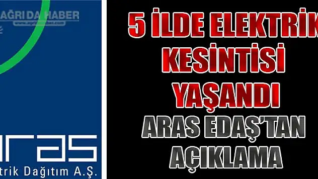 5 İlde Elektirik Kesintisi