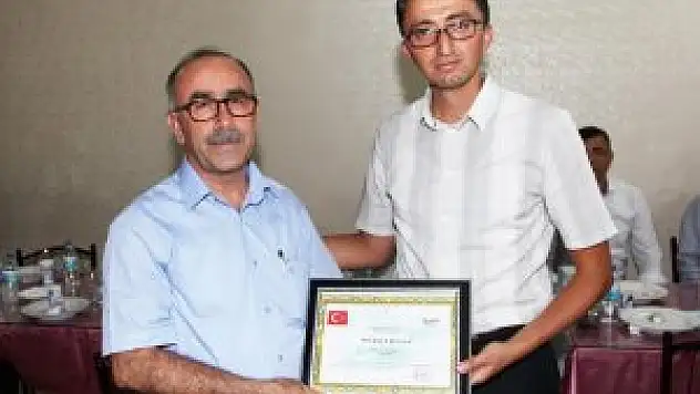 Darende'de Müdür Yüksel'e veda yemeği