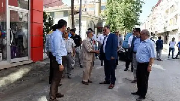 Başkan Çakır Halep Caddesi'nde incelemede bulundu
