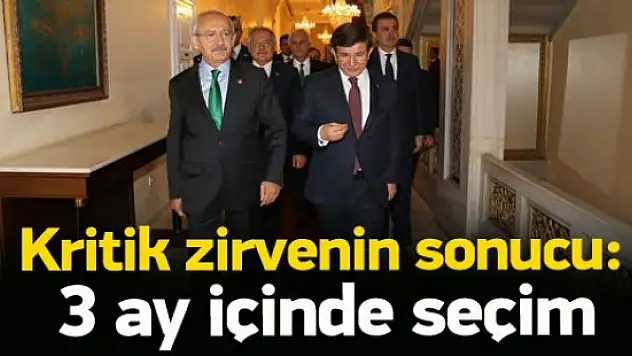 Davutoğlu Kılıçdaroğlu Görüşmesi Bitti