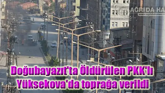 Doğubayazıt'ta Öldürülen PKK'lı nın Cenazesinde olay