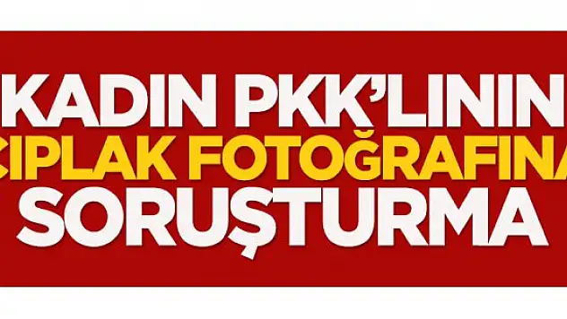 Kadın PKK'lının çıplak fotoğrafına soruşturma