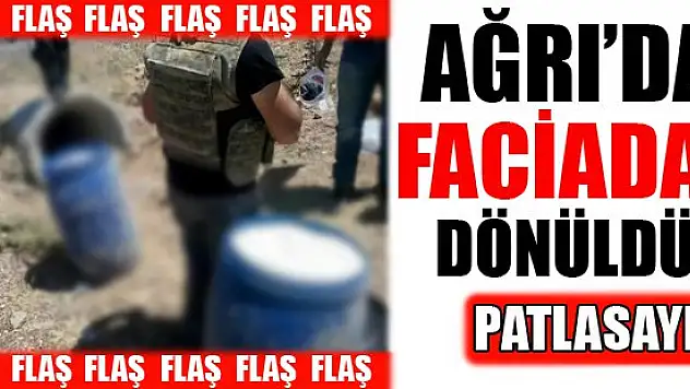 Sondakika ! Ağrı'da Faciadan Dönüldü
