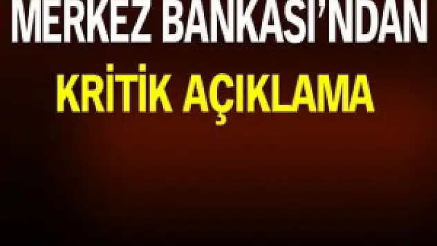 Merkez Bankası faiz kararını açıkladı!
