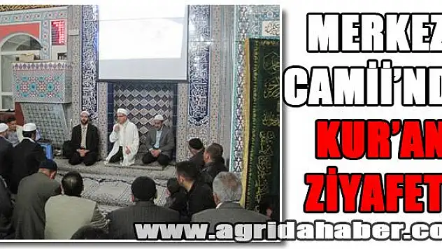 MERKEZ CAMİİNDE KURAN ZİYAFETİ