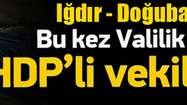 Valilik Hendek Kazdı, HDP'li vekil isyan Etti !