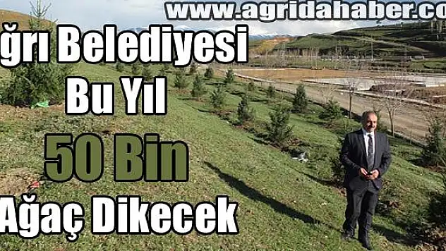 Ağrı Belediyesi Bu Yıl 50 Bin Ağaç Dikecek