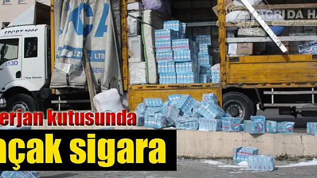 Deterjan Kutusunda Kaçak Sigara Yakalandı !