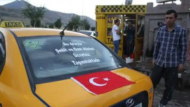 Erzurum'da şehit ailelerine ücretsiz taksi hizmeti