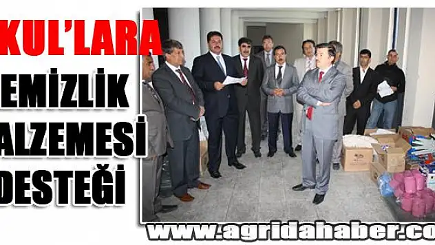 OKULLARA TEMİZLİK MALZEMESİ DESTEĞİ