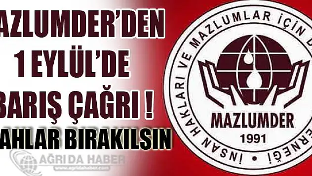 MAZLUMDER PKK 1 Eylülde Silah Bıraksın !