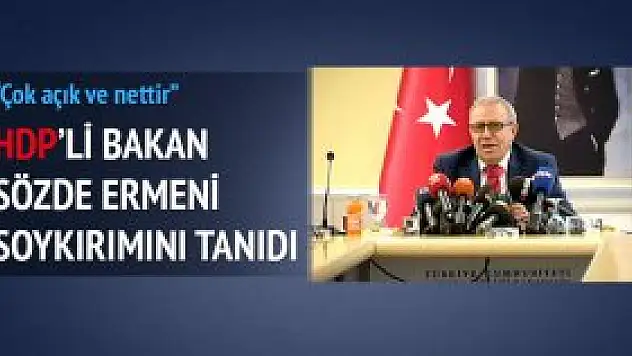 AB Bakanı HDP'li Konca'dan Ermeni açıklaması