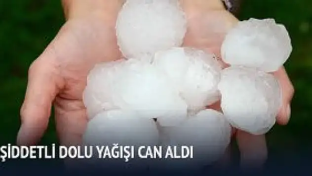Şiddetli dolu yağışı can aldı