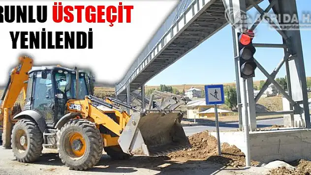 Eleşkirt'in sorunlu üst geçiti yükseltildi