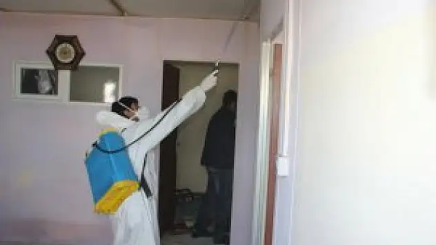 Tuşba Belediyesi'nin ilaçlama çalışması