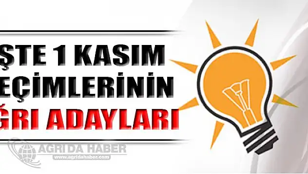 İşte Ak Parti Ağrı Milletvekili Adayları
