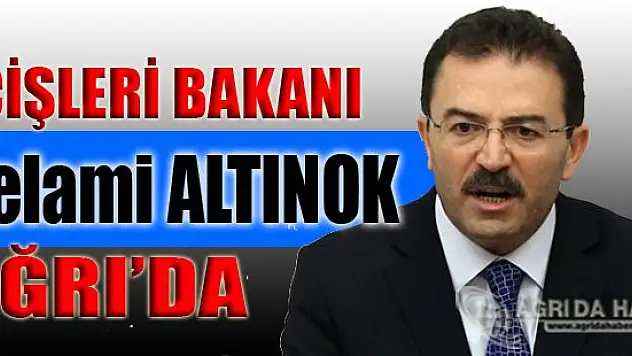 İçişleri Bakanı Altınok: Ağrı'da