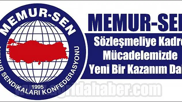 SÖZLEŞMELİYE KADRO MÜCADELEMİZDE YENİ BİR KAZANIM DAHA