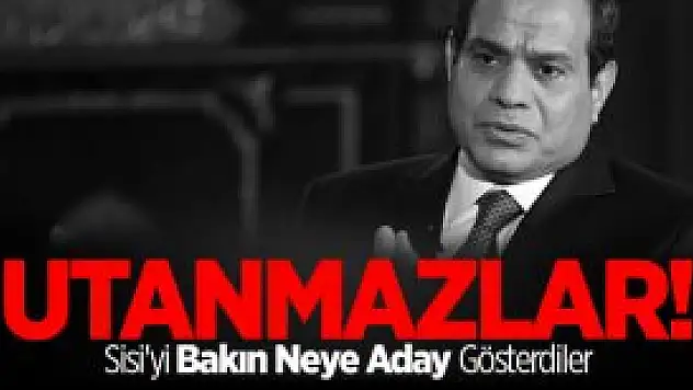 Darbeci Sisi Nobel Barış Ödülü'ne Aday Gösterildi