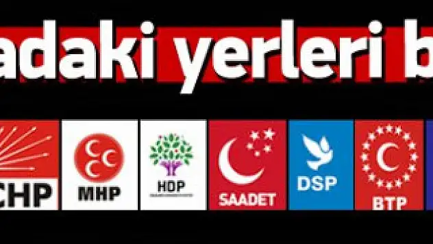 PARTİLERİN OY PUSULASINDAKİ SIRALARI