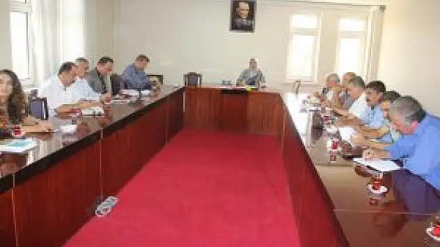 Dalkıran birim amirleriyle toplantı yaptı