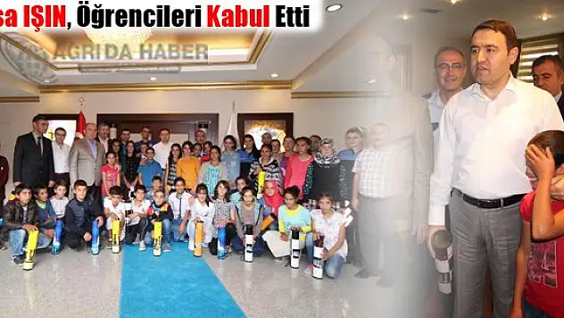 Vali Işın, öğrencileri kabul etti