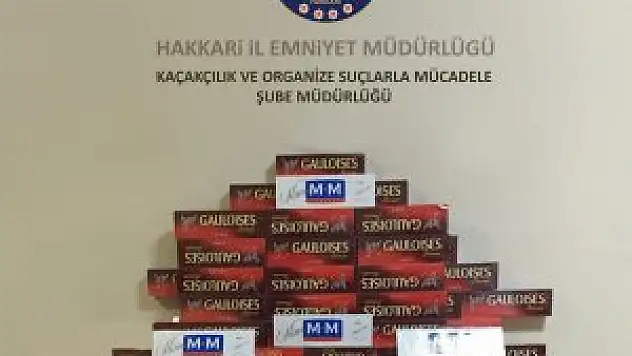 Kargo aracında kaçak sigara ele geçirildi