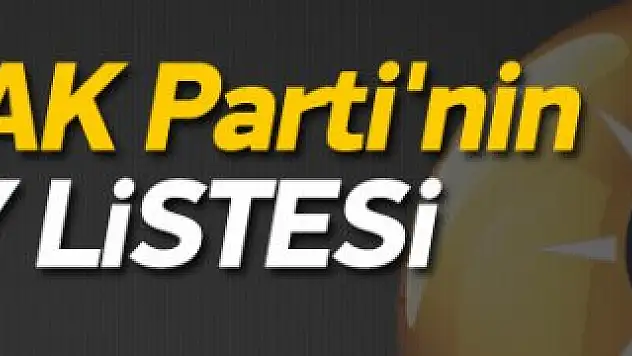 AK Parti'nin İl İl Milletvekili Adayları Belli Oldu! İşte Tüm Liste