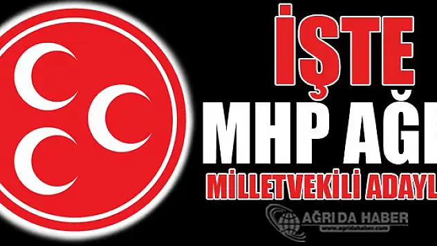 MHP Ağrı Milletvekili Adayları