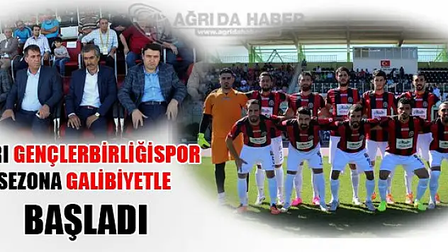 Ağrı Gençlerbirliği Spor sezona galibiyetle başladı