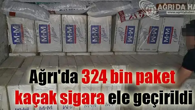 Ağrı'da Kaçak Sigaraya Büyük Darbe
