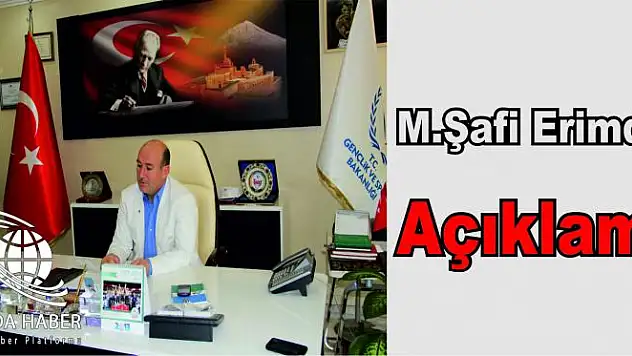 Mehmet Şafi Erim Adaylık haberlerini yalanladı